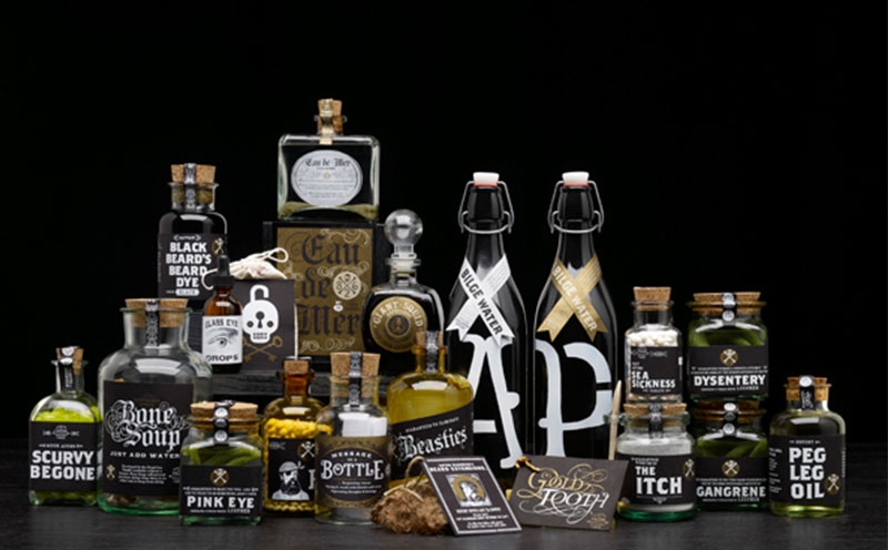 海盜主題商品創(chuàng)意包裝設計,龍舌蘭酒創(chuàng)意包裝設計