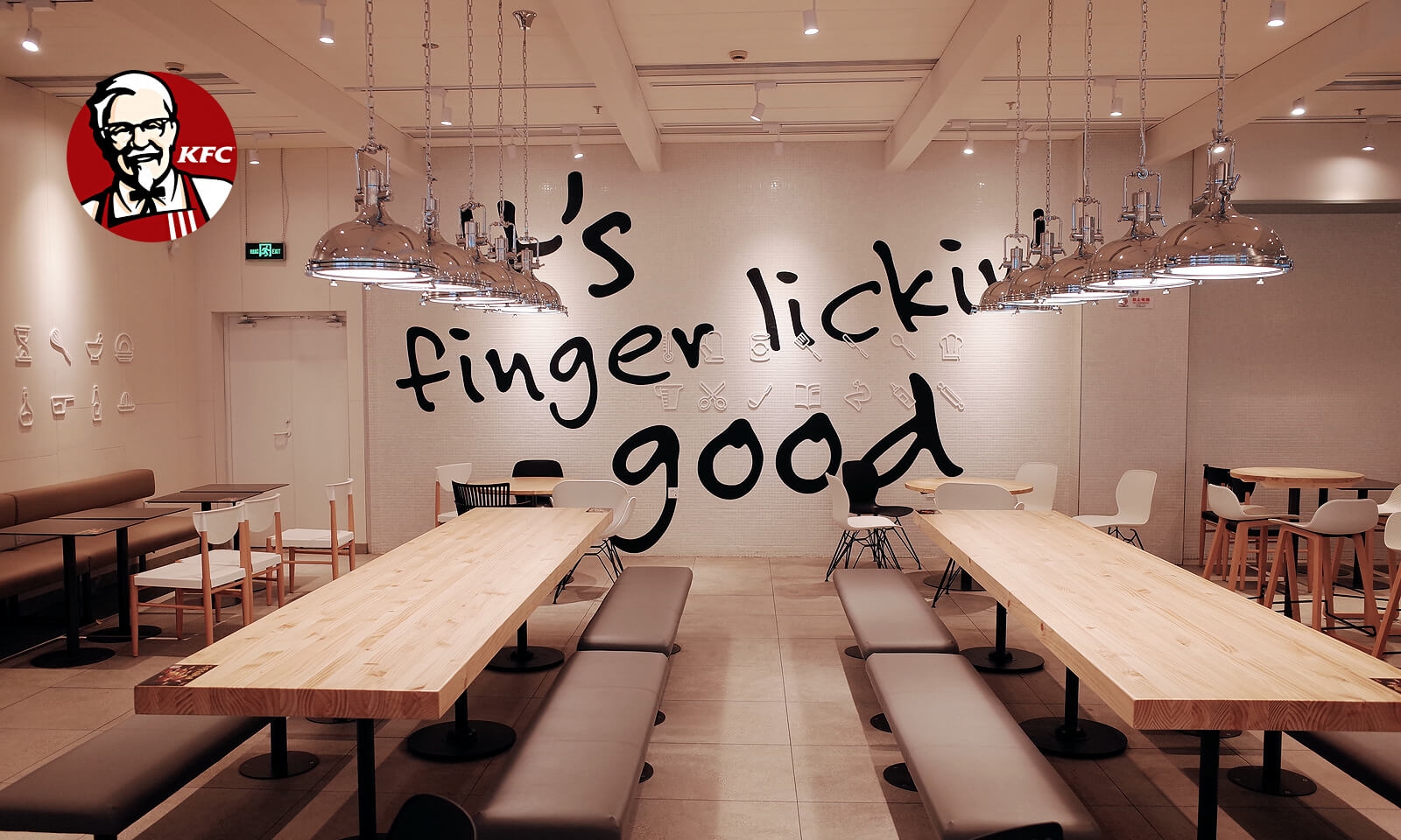 經(jīng)常去肯德基，卻沒有發(fā)現(xiàn)墻上的小巧思|壁畫插畫設(shè)計(jì)