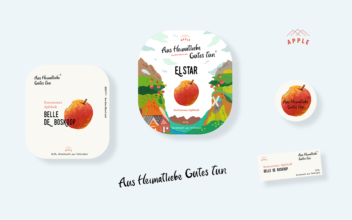 德國(guó)蘋果汁包裝設(shè)計(jì)