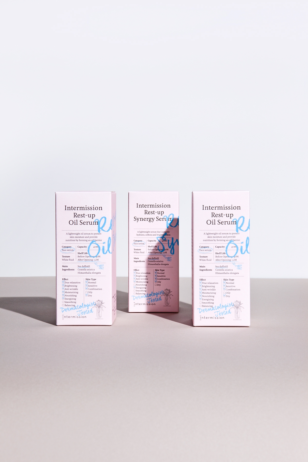 Intermission護膚化妝品品牌與產品包裝設計