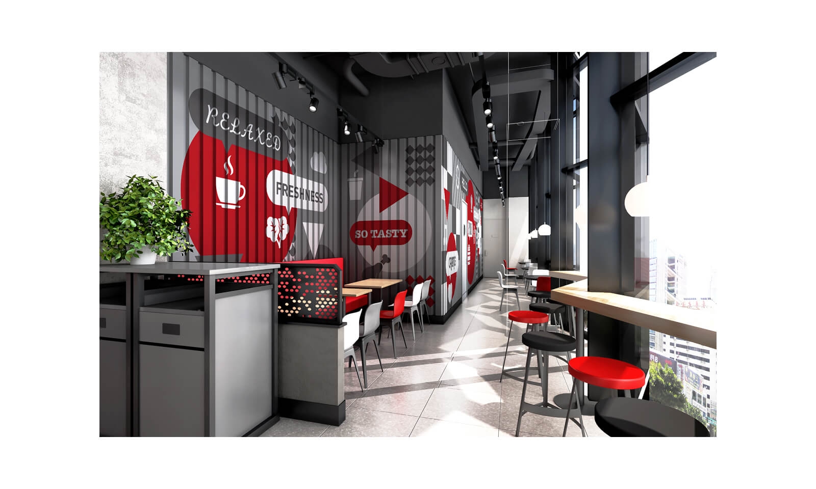 經(jīng)常去肯德基，卻沒有發(fā)現(xiàn)墻上的小巧思|壁畫插畫設(shè)計(jì)